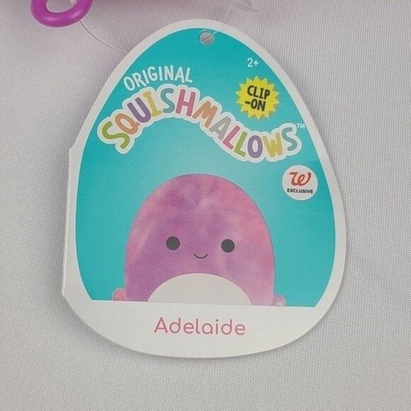 Adelaide the Octopus NWT 3.5" Squishmallow Clip - Picture 7 of 8